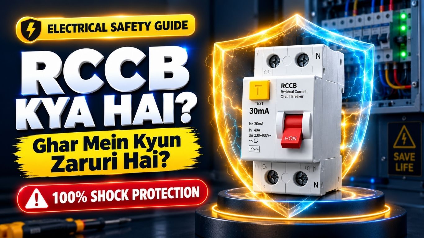 RCCB vs MCB Electrical Safety Guide for Home